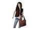 New Vintage Real crazy horse Leather Shoulder Bag Women Messenger Satchel 